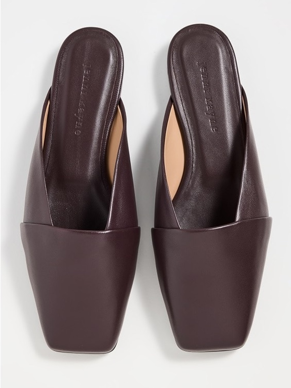 NWOT Jenni Kayne Leather Mia Mule Bordeaux